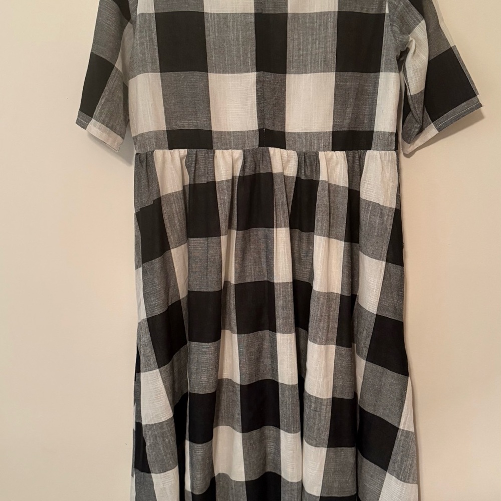 Roolee Black and White Plaid Womens Dress - Picture 2 of 4